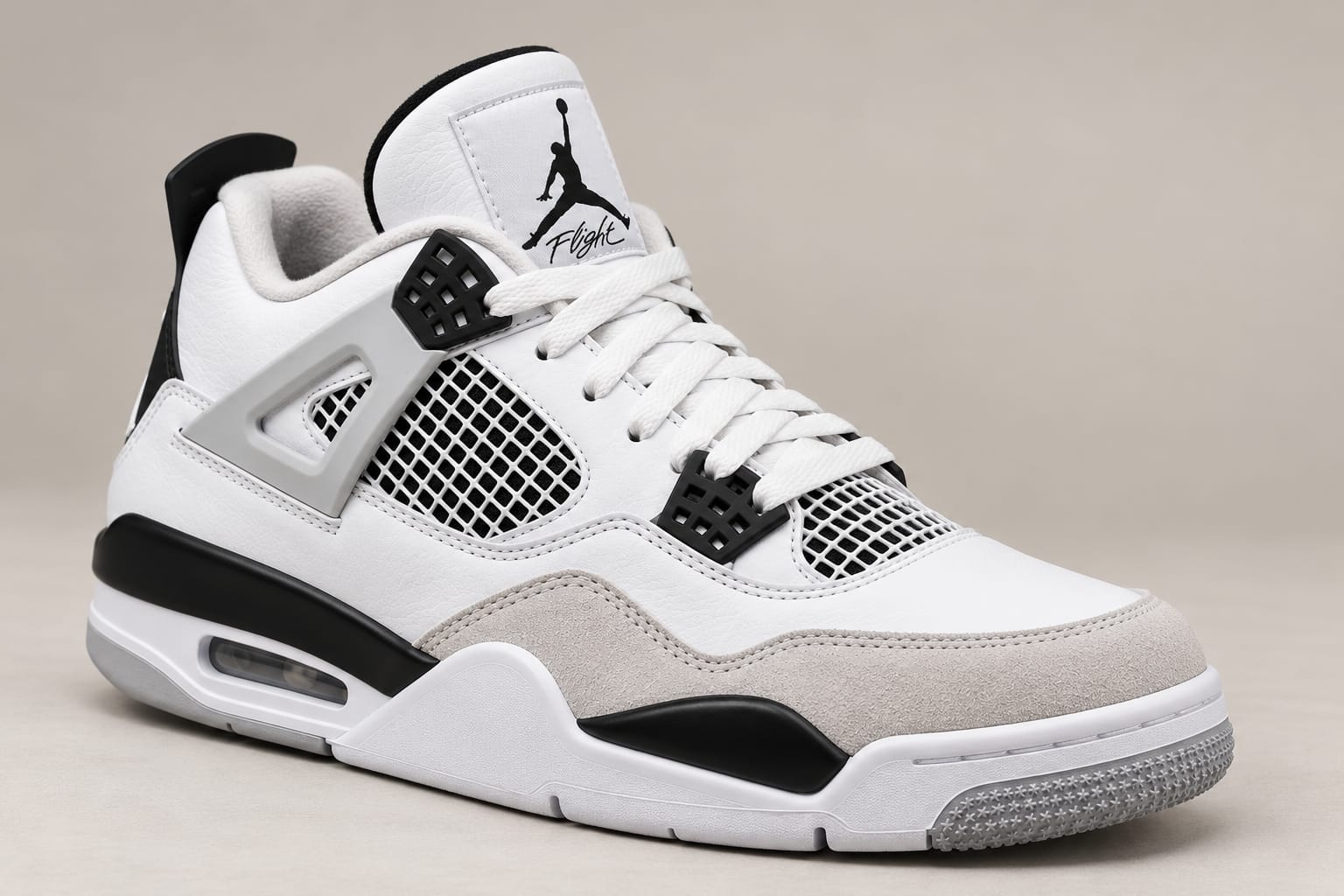 An Air Jordan 4 Retro as we photograph every pair, with points to inspect